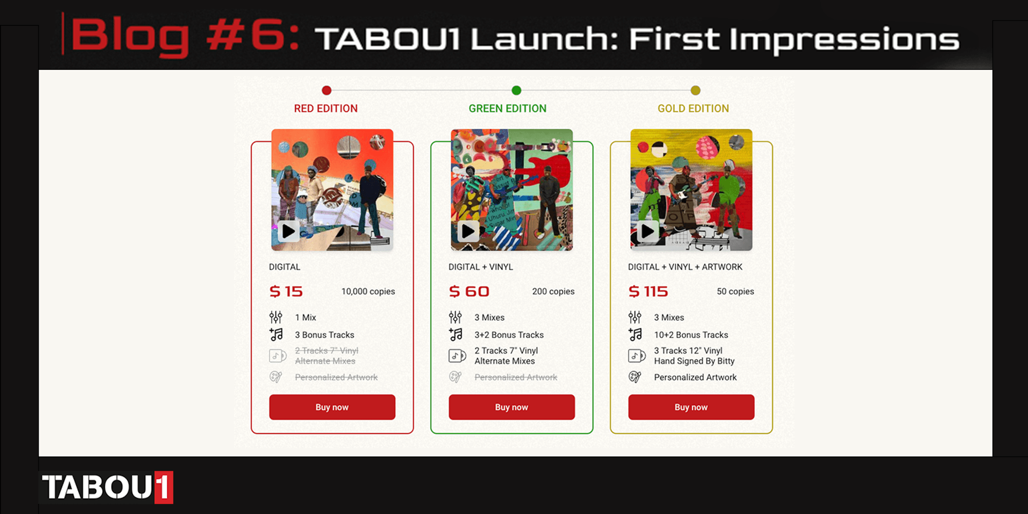Cover Image for TABOU1 Launch: First Impressions
